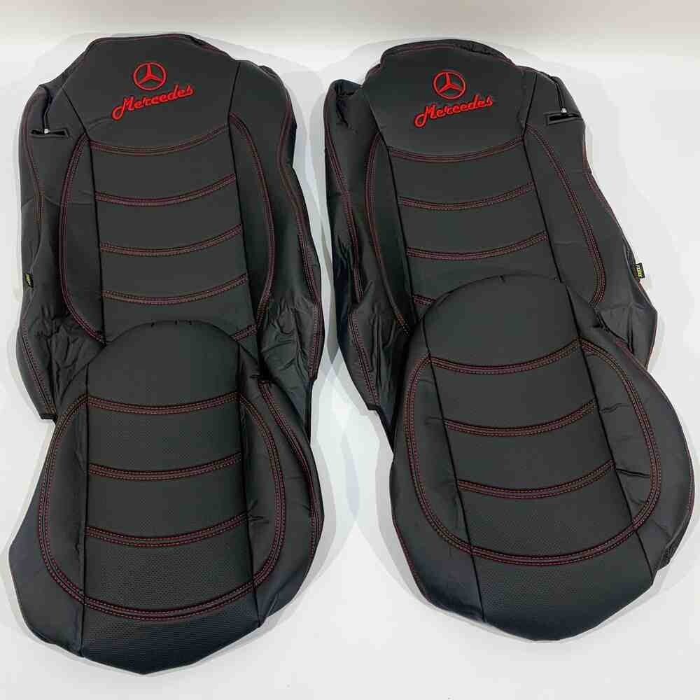 Чохол на сидіння Mercedes Actros 1842 /1845 перфор.шкіраЧорн. Чохол на сидіння Mercedes Actros 1842 /1845 перфор.шкіраЧорн.