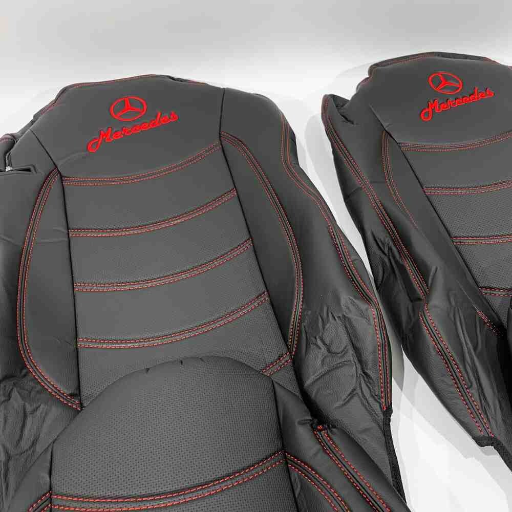 Чохол на сидіння Mercedes Actros 1842 /1845 перфор.шкіраЧорн. Чохол на сидіння Mercedes Actros 1842 /1845 перфор.шкіраЧорн.