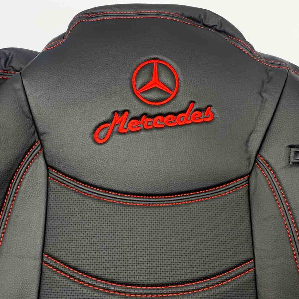 Чохол на сидіння Mercedes Actros 1842 /1845 перфор.шкіраЧорн. Чохол на сидіння Mercedes Actros 1842 /1845 перфор.шкіраЧорн.