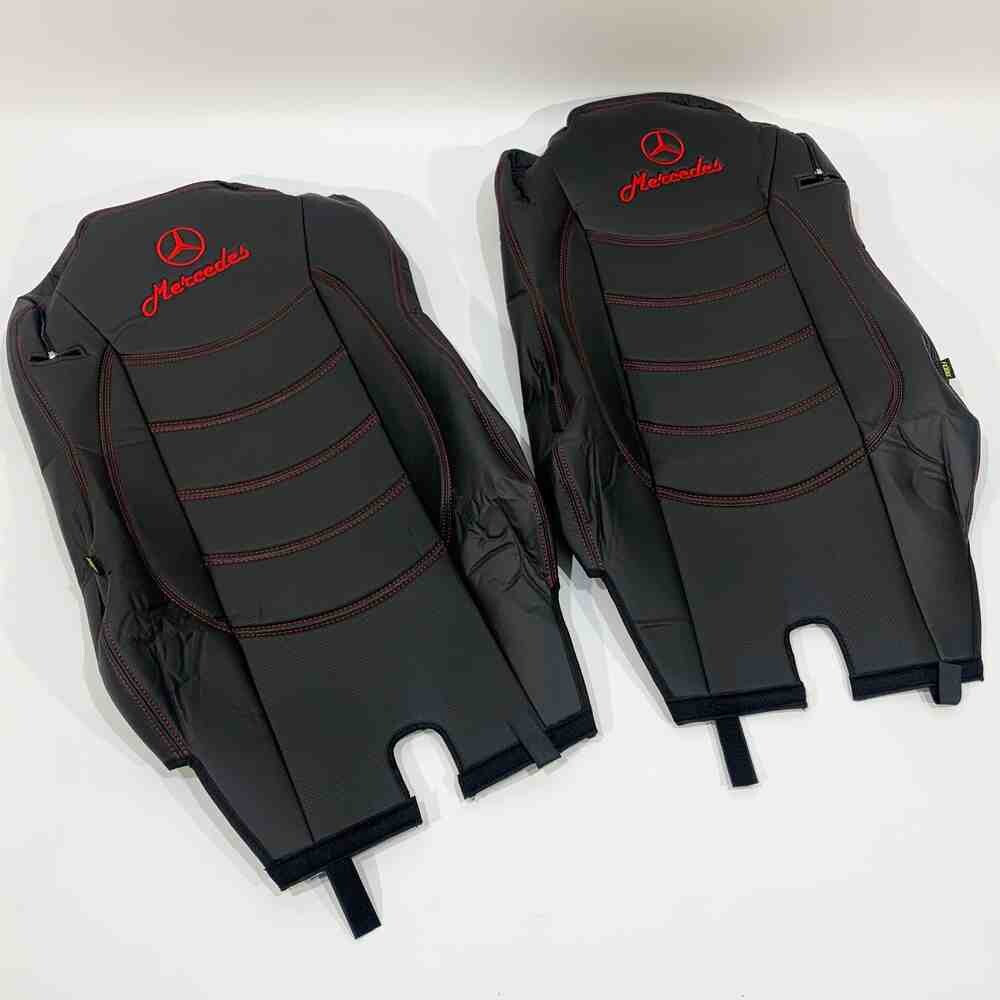 Чохол на сидіння Mercedes Actros 1842 /1845 перфор.шкіраЧорн. Чохол на сидіння Mercedes Actros 1842 /1845 перфор.шкіраЧорн.