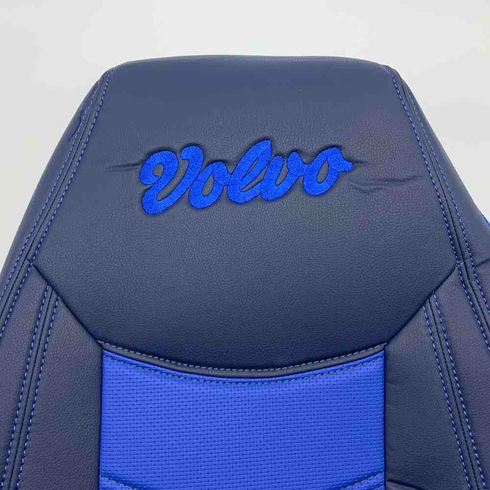 Чохол на сидіння VOLVO FH FM (2002-2013) перфор.шкіра син. Чохол на сидіння VOLVO FH FM (2002-2013) перфор.шкіра син.