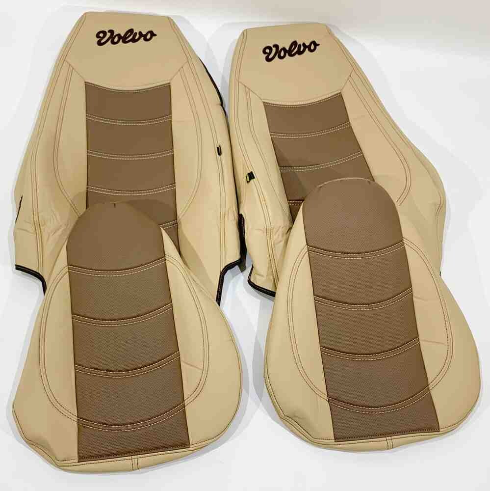 Чохол на сидіння VOLVO FH FM (2002-2013) перфор.шкіра беж.