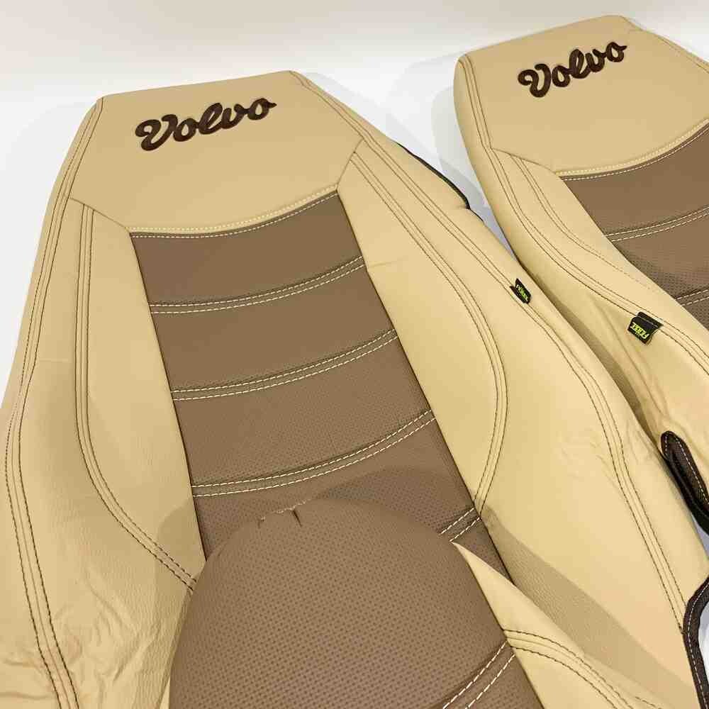 Чохол на сидіння VOLVO FH FM (2002-2013) перфор.шкіра беж.