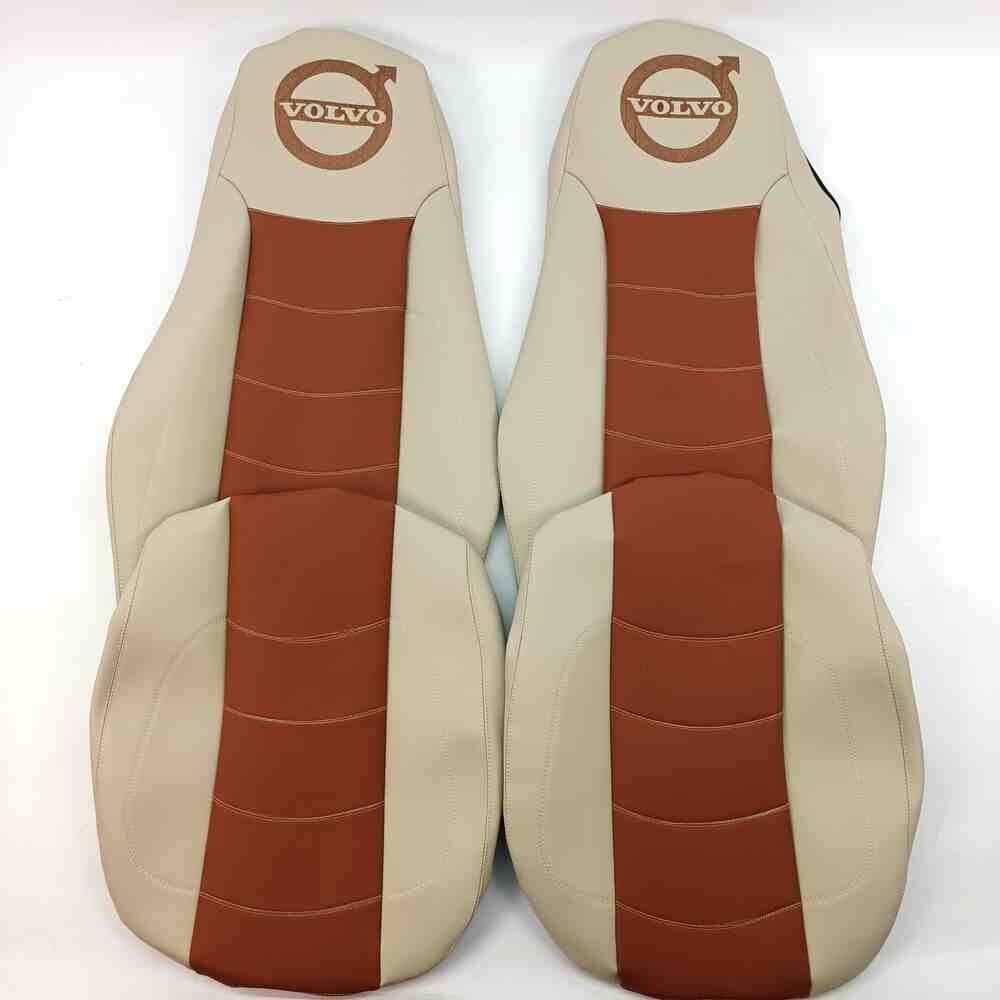 Чохол на сидіння VOLVO FH FM (2002-2013) перфор.шкіра беж.