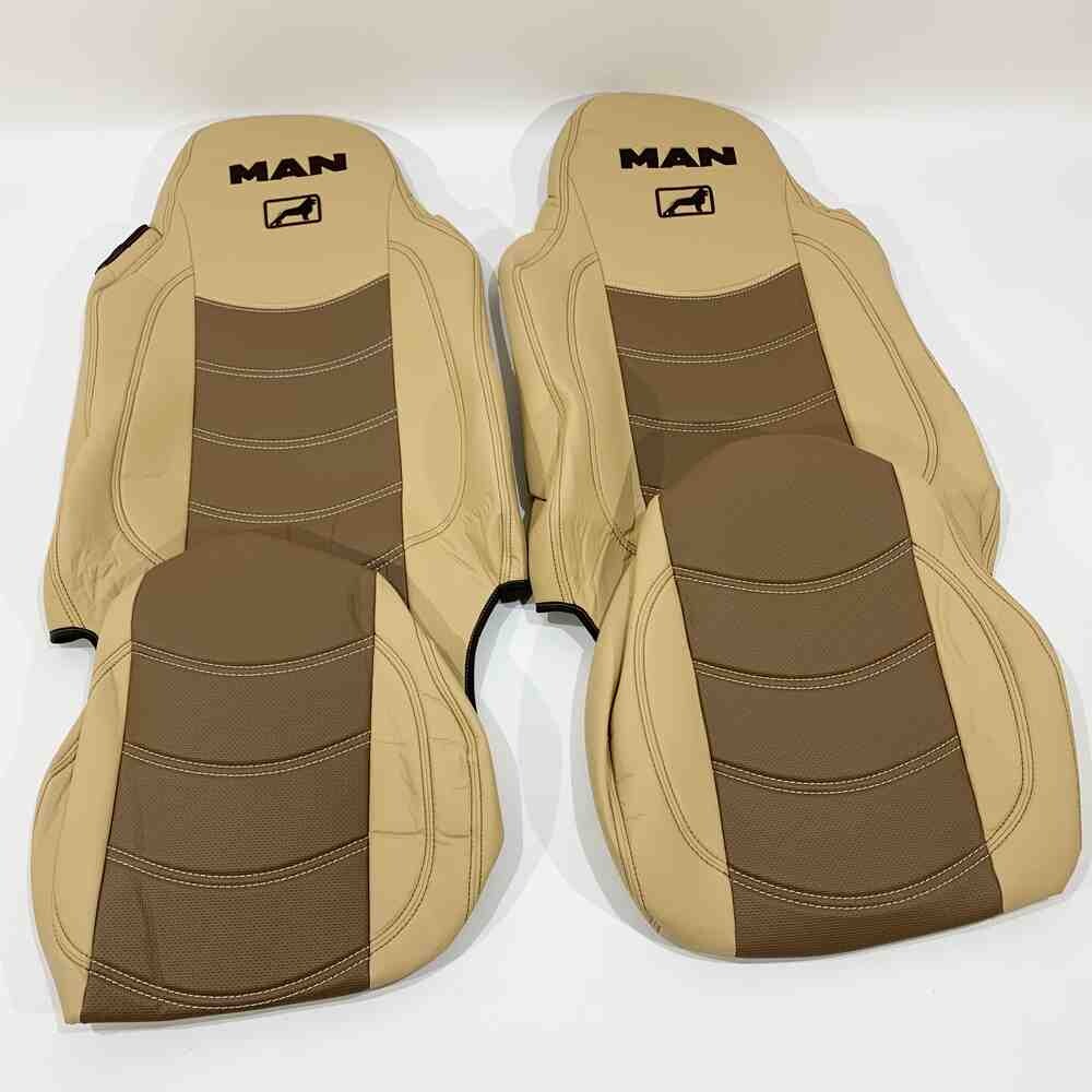 Чохол на сидіння MAN TGX, TGA, TGL, TGM, TGS; (2005-2020) 2 ременя (Бежевий) Чохол на сидіння MAN TGX, TGA, TGL, TGM, TGS; (2005-2020) 2 ременя (Бежевий)