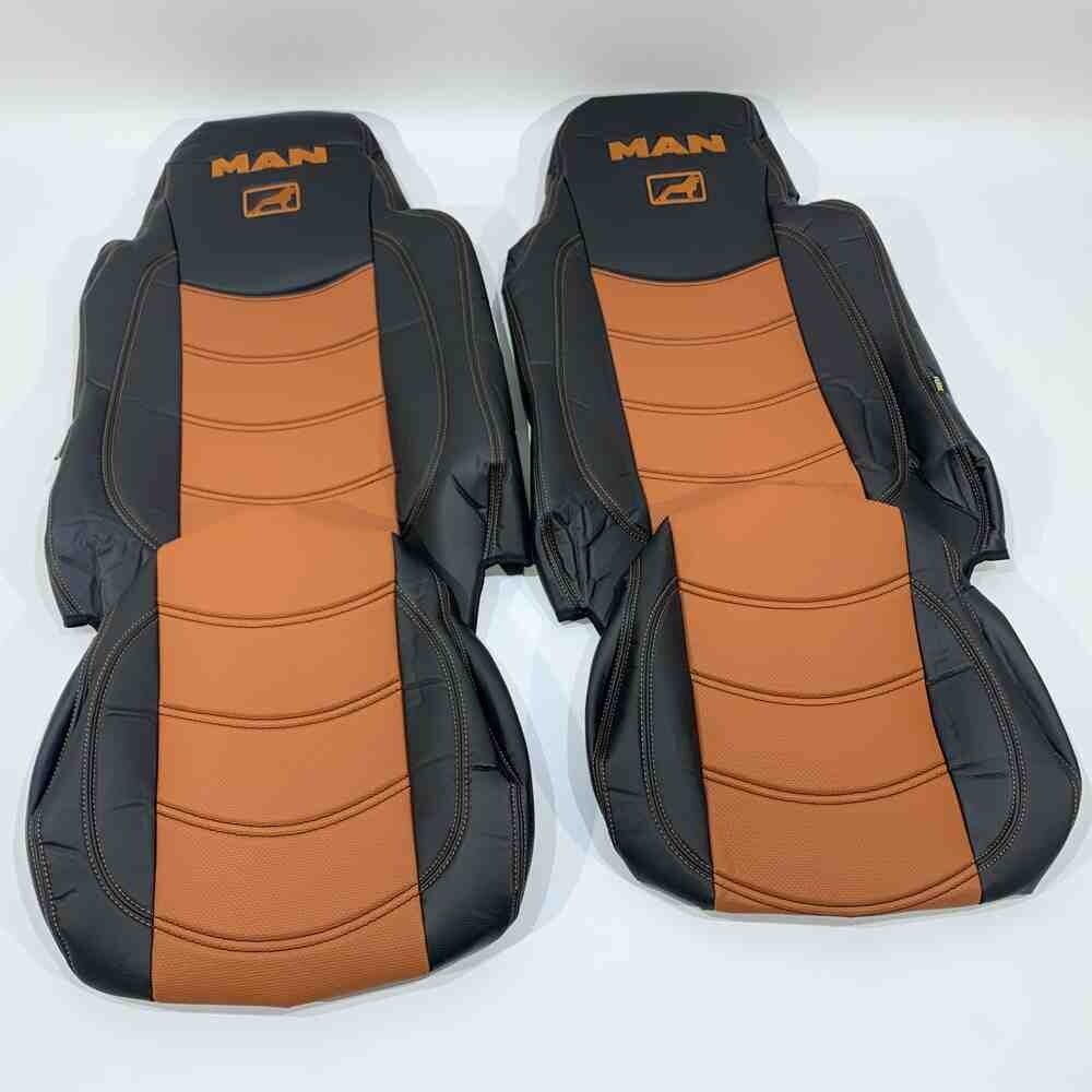 Чехол на сиденья MAN TGX,TGA,TGL,TGM,TGS; (2005-2020) без ремней (Коричневый) Чехол на сиденья MAN TGX,TGA,TGL,TGM,TGS; (2005-2020) без ремней (Коричневый)