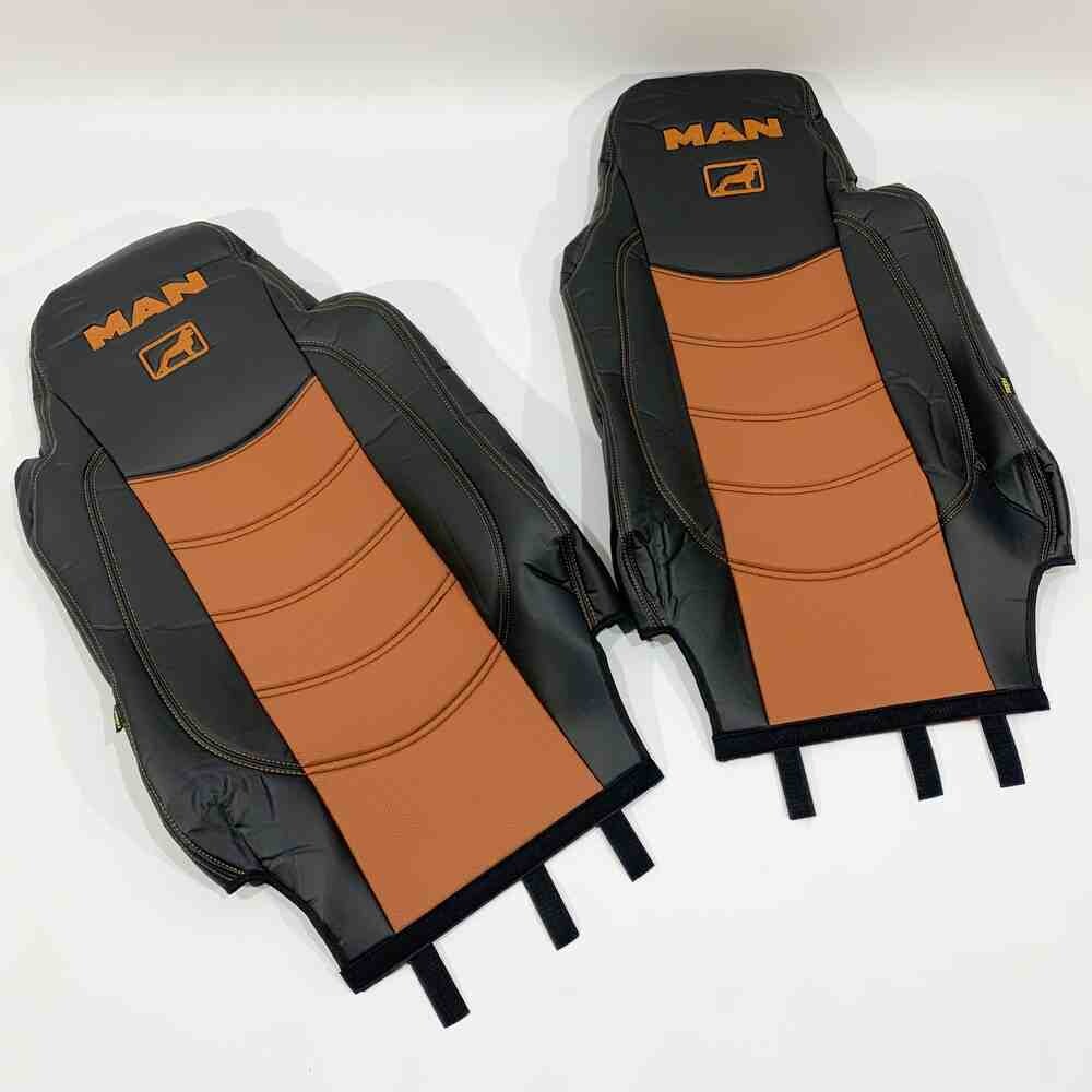 Чехол на сиденья MAN TGX,TGA,TGL,TGM,TGS; (2005-2020) без ремней (Коричневый) Чехол на сиденья MAN TGX,TGA,TGL,TGM,TGS; (2005-2020) без ремней (Коричневый)