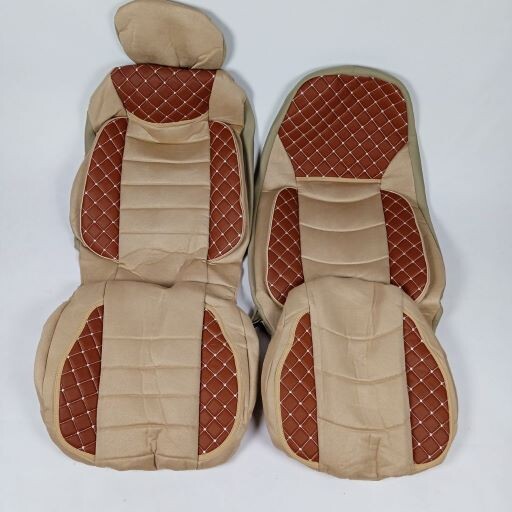 Чехол на сиденья KILIFI SCANIA R,G,P (2004-2017) водит. пилот - пасс. складное, корич. Чехол на сиденья KILIFI SCANIA R,G,P (2004-2017) водит. пилот - пасс. складное, корич.