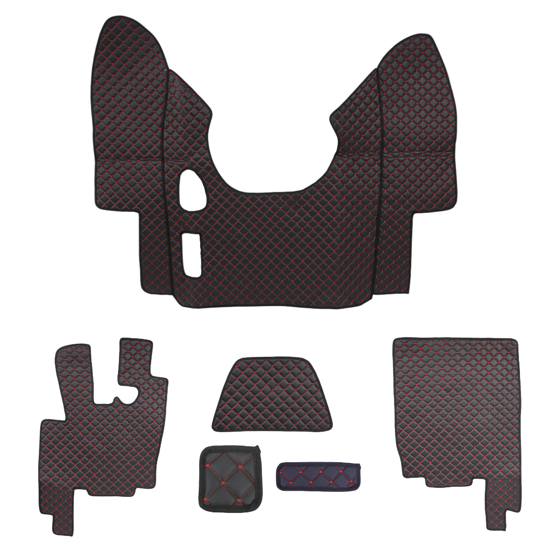 Килимок Екошкіра DAF XF95 1997-2005; АКПП, чорний, АСП