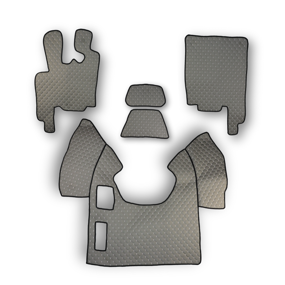 Килимок Екошкіра DAF XF95 1997-2005; МКПП, сірий, Килимок Екошкіра DAF XF95 1997-2005; МКПП, сірий,