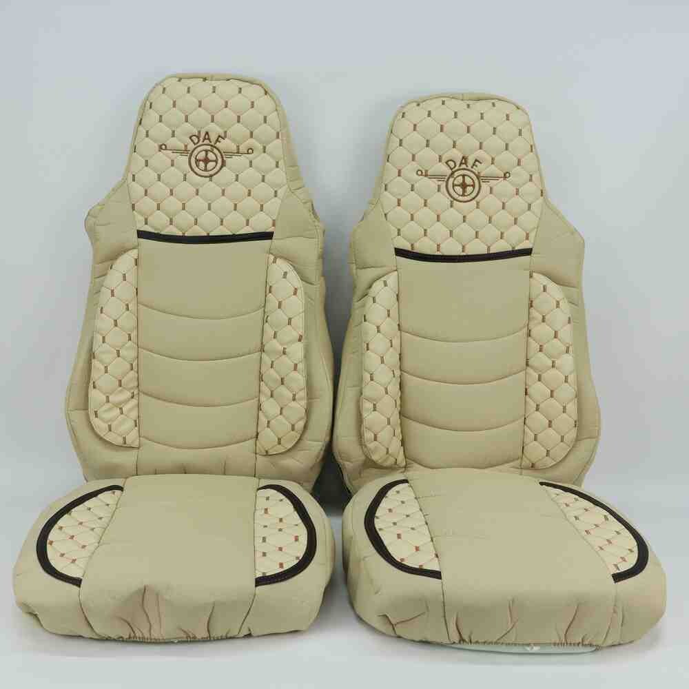 Чехол на сиденья KILIFI DAF XF95 105 CF85 75 65 LF (2002-2012) Бежевый Чехол на сиденья KILIFI DAF XF95 105 CF85 75 65 LF (2002-2012) Бежевый
