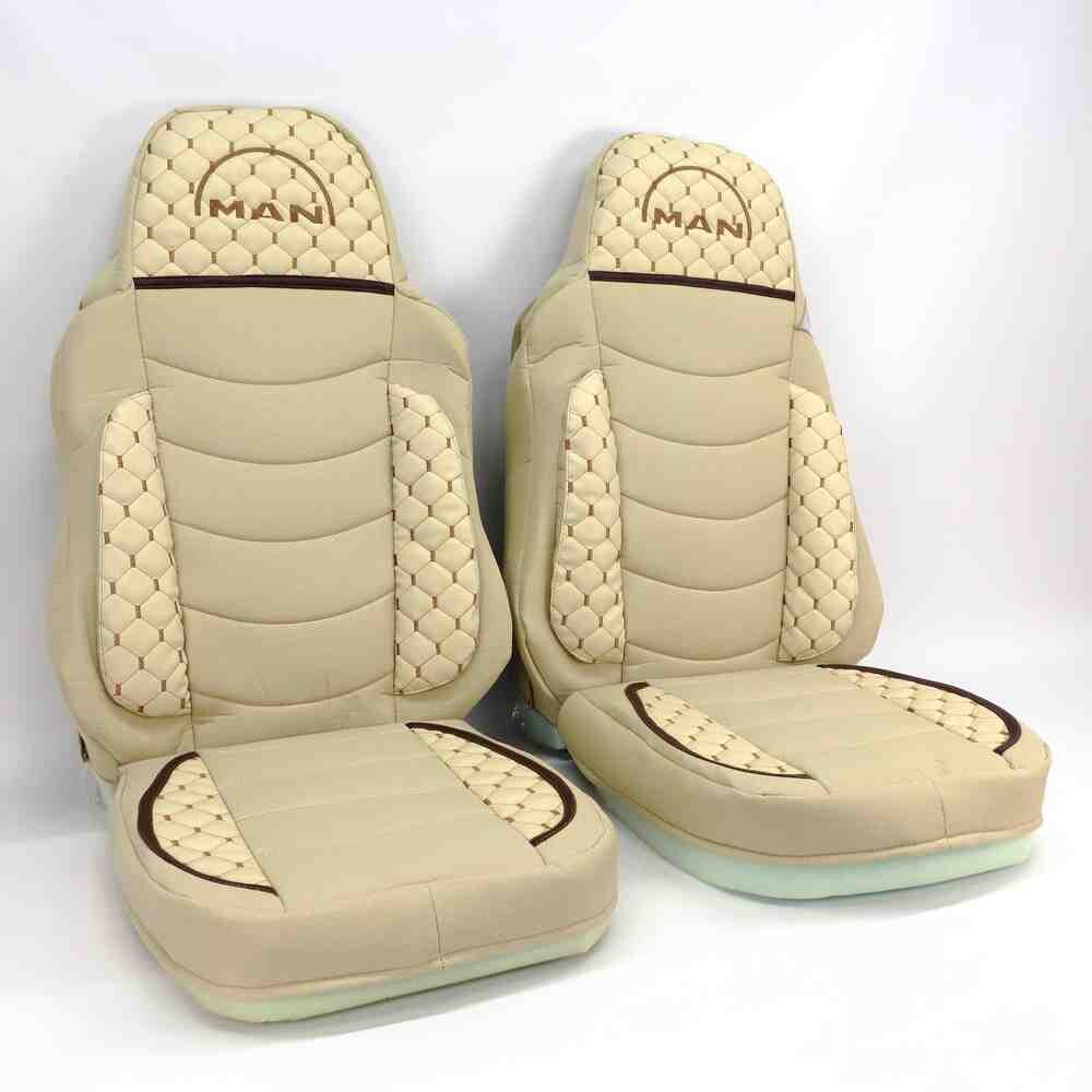 Чехол на сиденья KILIFI MAN TGX,TGA,TGL,TGM,TGS; (2005-2020) 1 ремень водитель бежевый