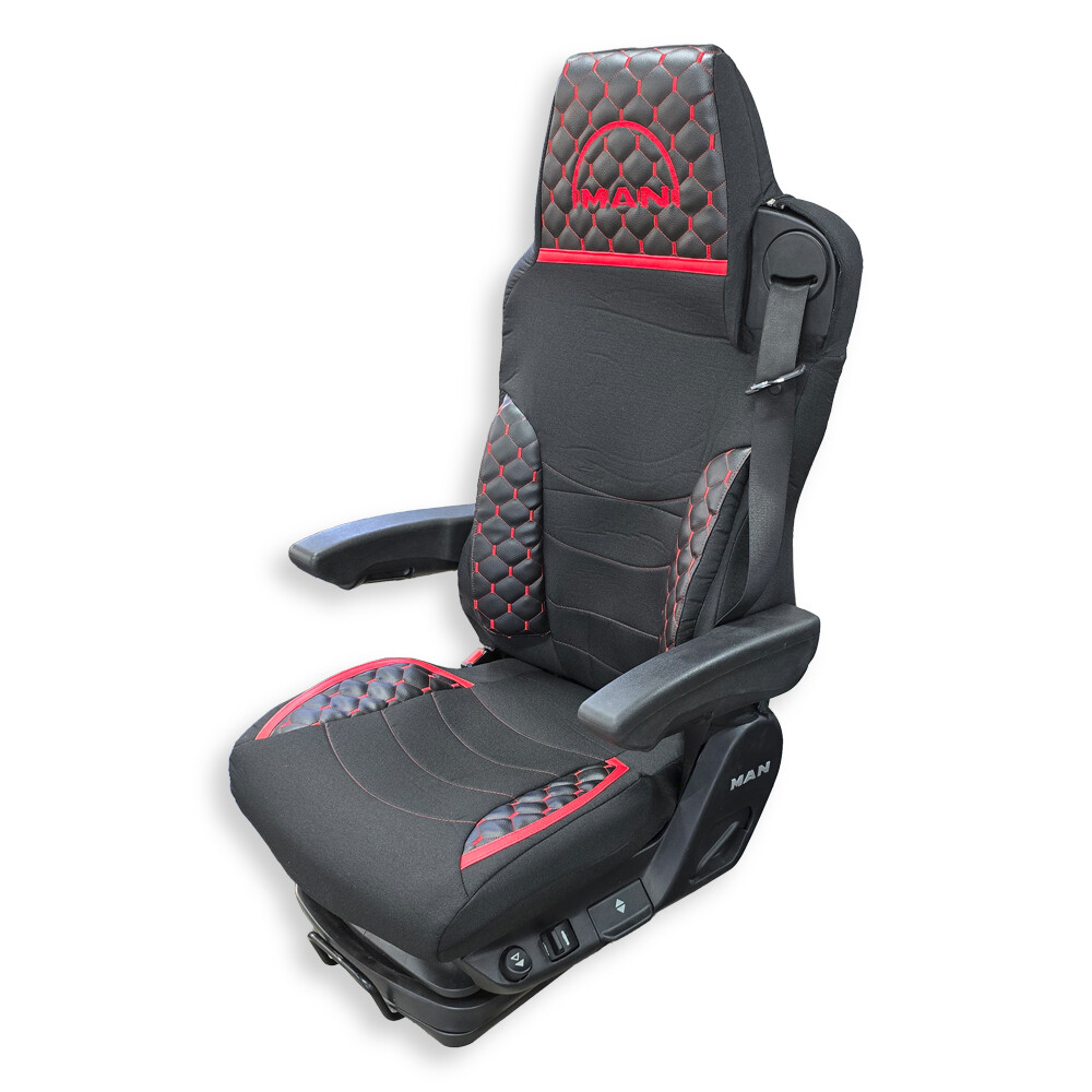 Чехол на сиденья KILIFI MAN TGX,TGA,TGL,TGM,TGS; (2005-2020) 1 ремень водитель черный
