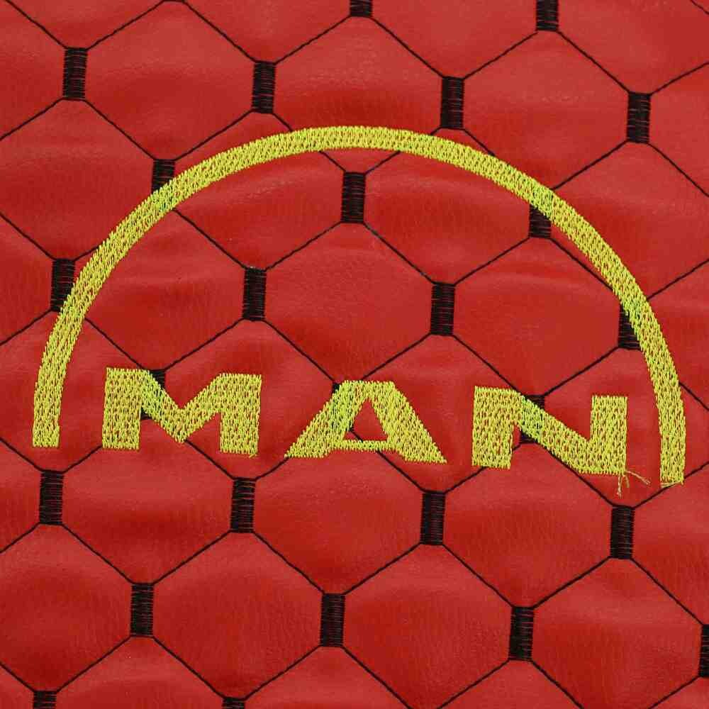 Чехол на сиденья KILIFI MAN TGX,TGA,TGL,TGM,TGS; (2007-2020) 1 ремень, водитель и пассажир (Низкий) Красный