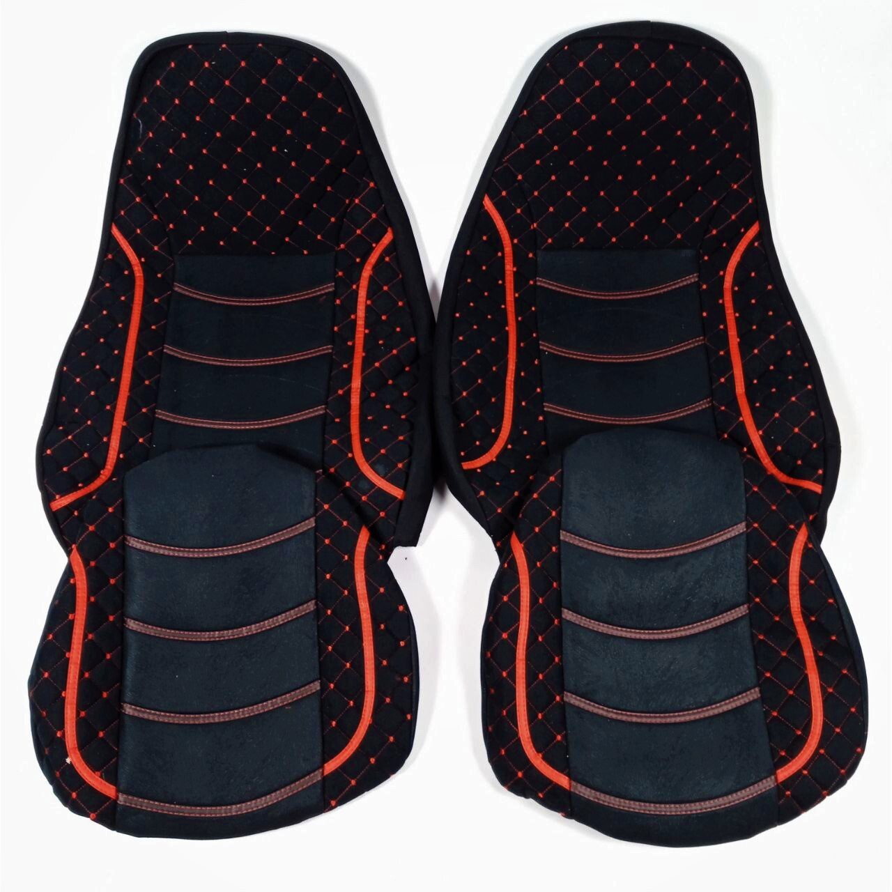 Чохол на сидіння KAR SCANIA R,G,P (2004-2017) водій пілот - пас. пілот, ВЕЛЮР чорний (KAR) Чохол на сидіння KAR SCANIA R,G,P (2004-2017) водій пілот - пас. пілот, ВЕЛЮР чорний (KAR)