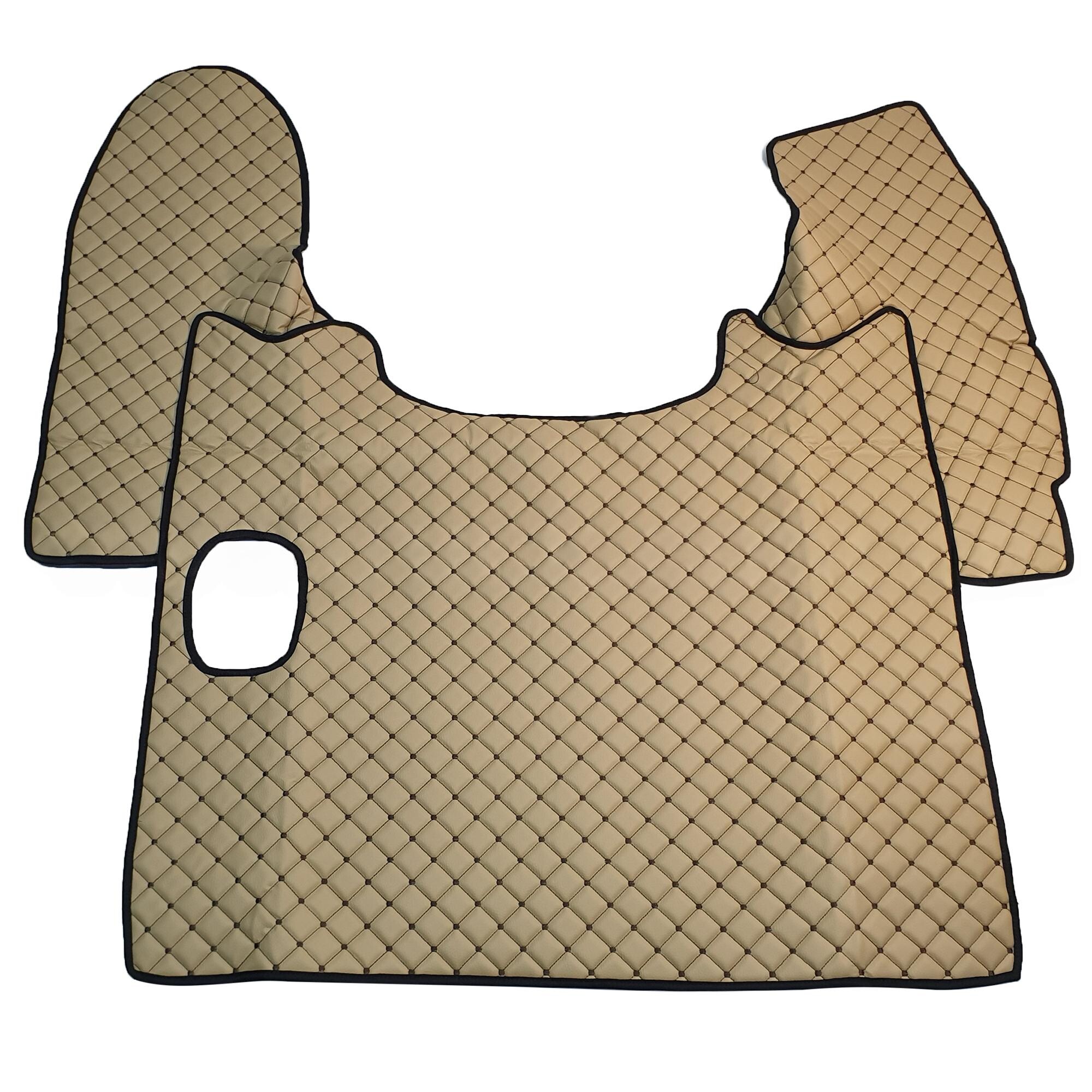 Коврик Экокожа DAF XF105 2005-2013; МКПП, бежевый, АСП Коврик Экокожа DAF XF105 2005-2013; МКПП, бежевый, АСП