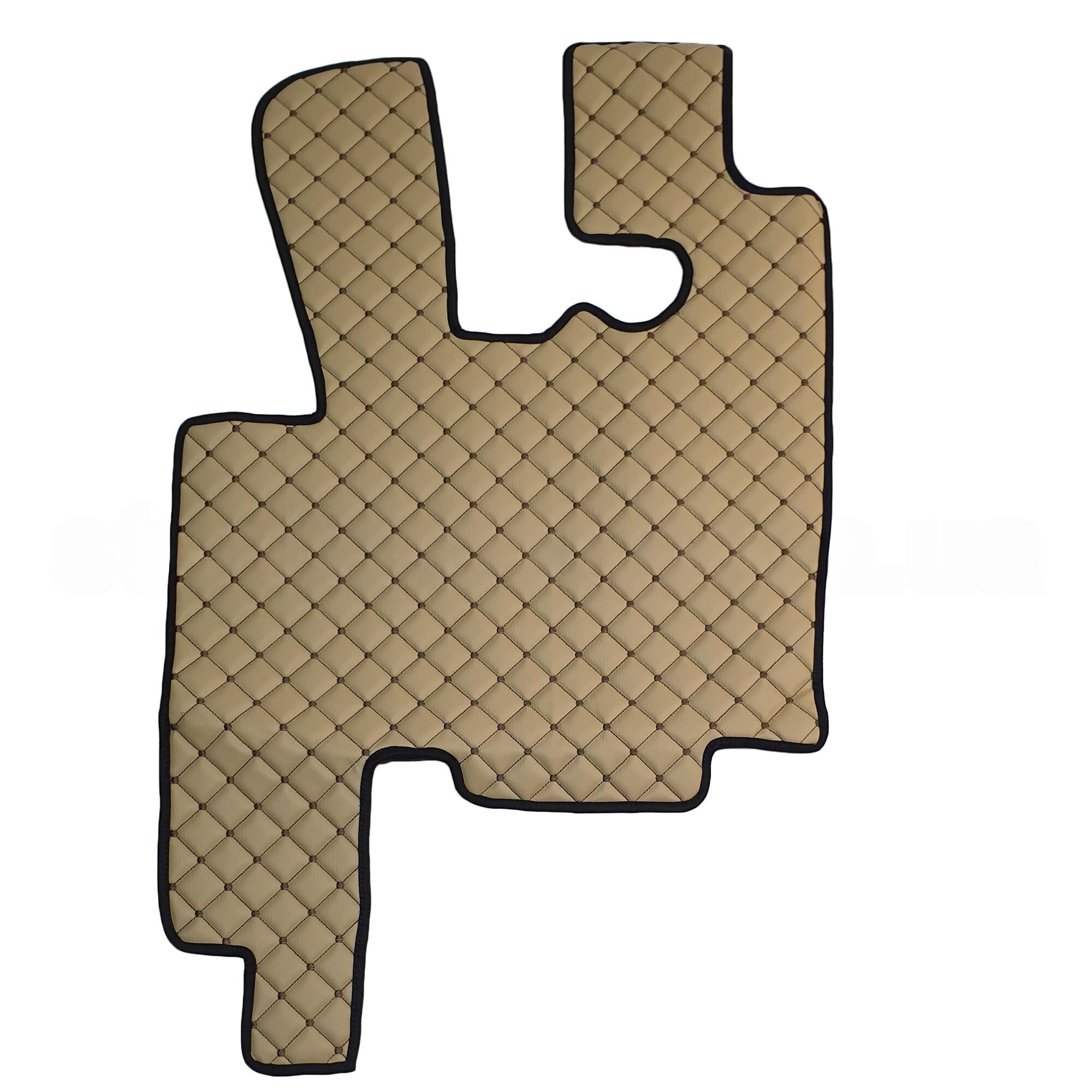 Коврик Экокожа DAF XF105 2005-2013; МКПП, бежевый, АСП Коврик Экокожа DAF XF105 2005-2013; МКПП, бежевый, АСП