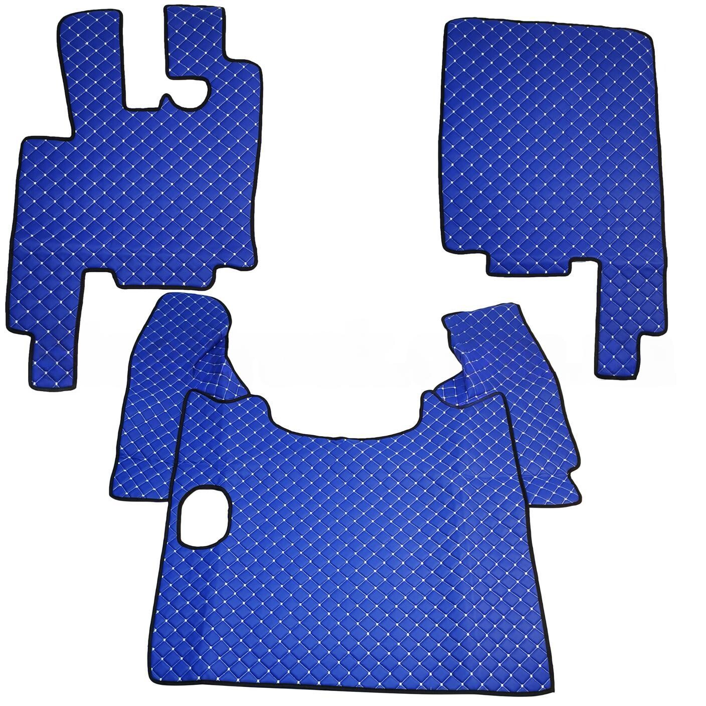 Килимок Екошкіра DAF XF105 2005-2013; МКПП, синій, АСП Килимок Екошкіра DAF XF105 2005-2013; МКПП, синій, АСП