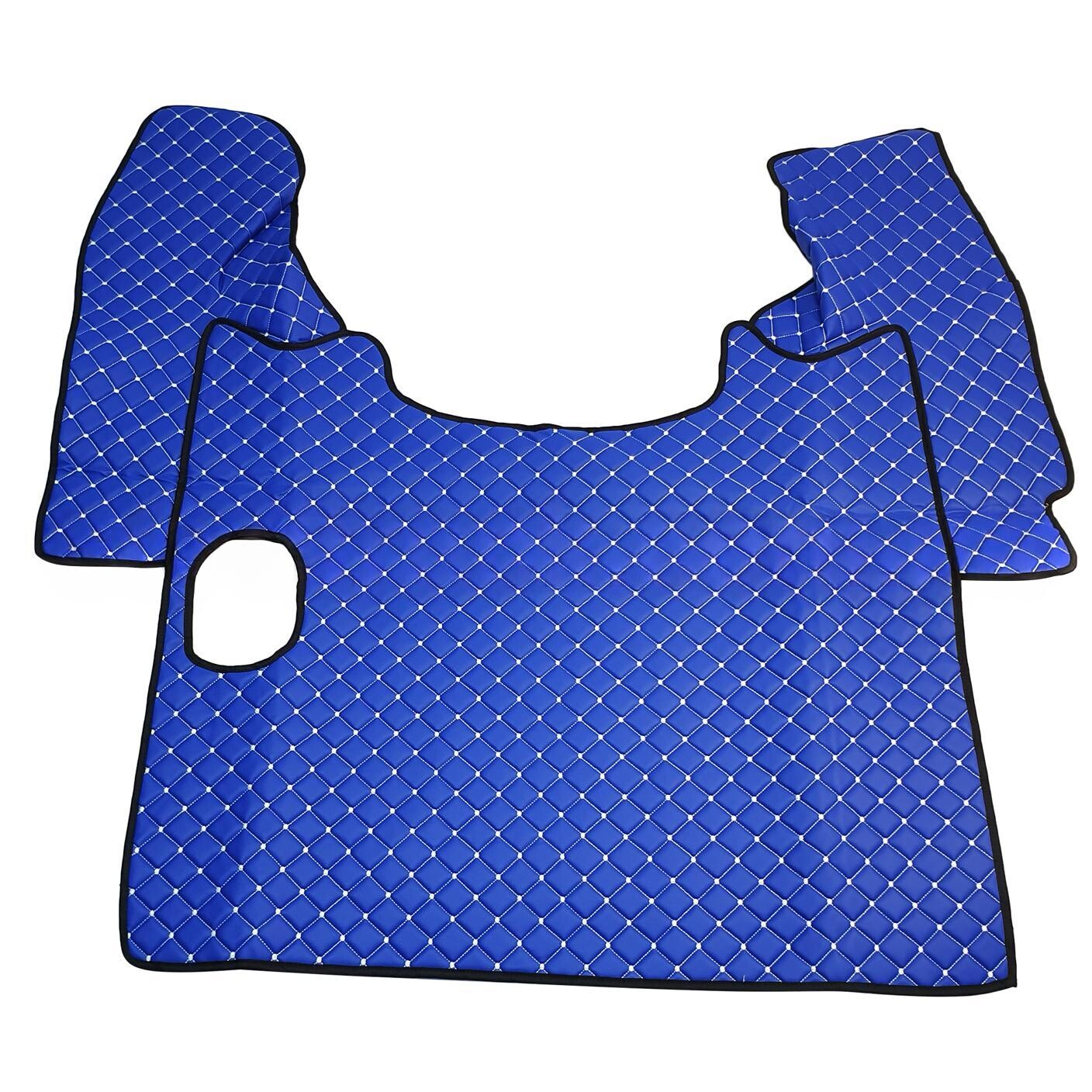 Килимок Екошкіра DAF XF105 2005-2013; МКПП, синій, АСП Килимок Екошкіра DAF XF105 2005-2013; МКПП, синій, АСП