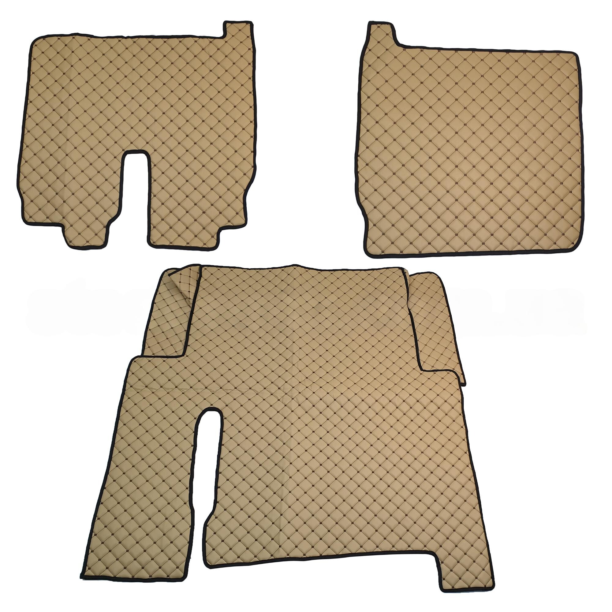 Коврик Экокожа MAN TGX 2017-2020; 1ящ., АКПП, бежевый, АСП Коврик Экокожа MAN TGX 2017-2020; 1ящ., АКПП, бежевый, АСП