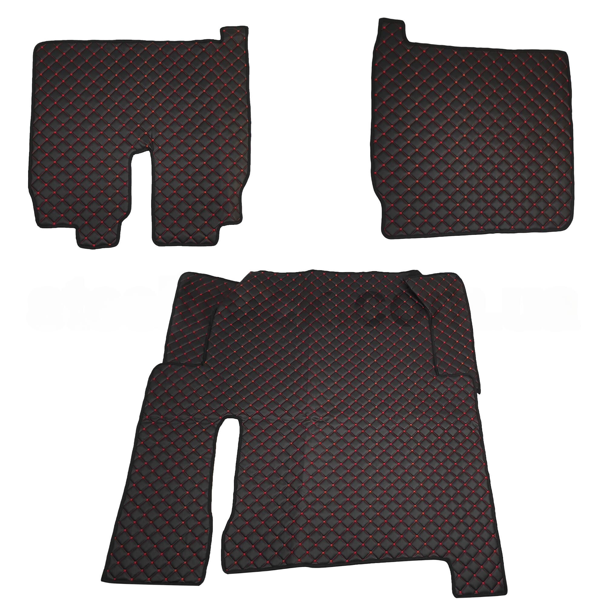 Килимок Екошкіра MAN TGX 2008 -2017; 2 ящ, чорний Килимок Екошкіра MAN TGX 2008 -2017; 2 ящ, чорний