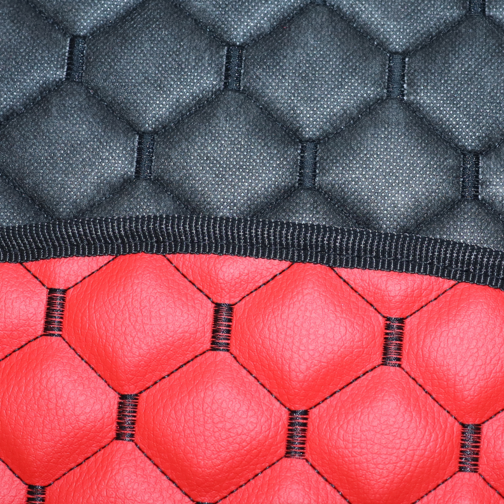 Килимок Екошкіра DAF XF105 2005-2013; АКПП, червоний,