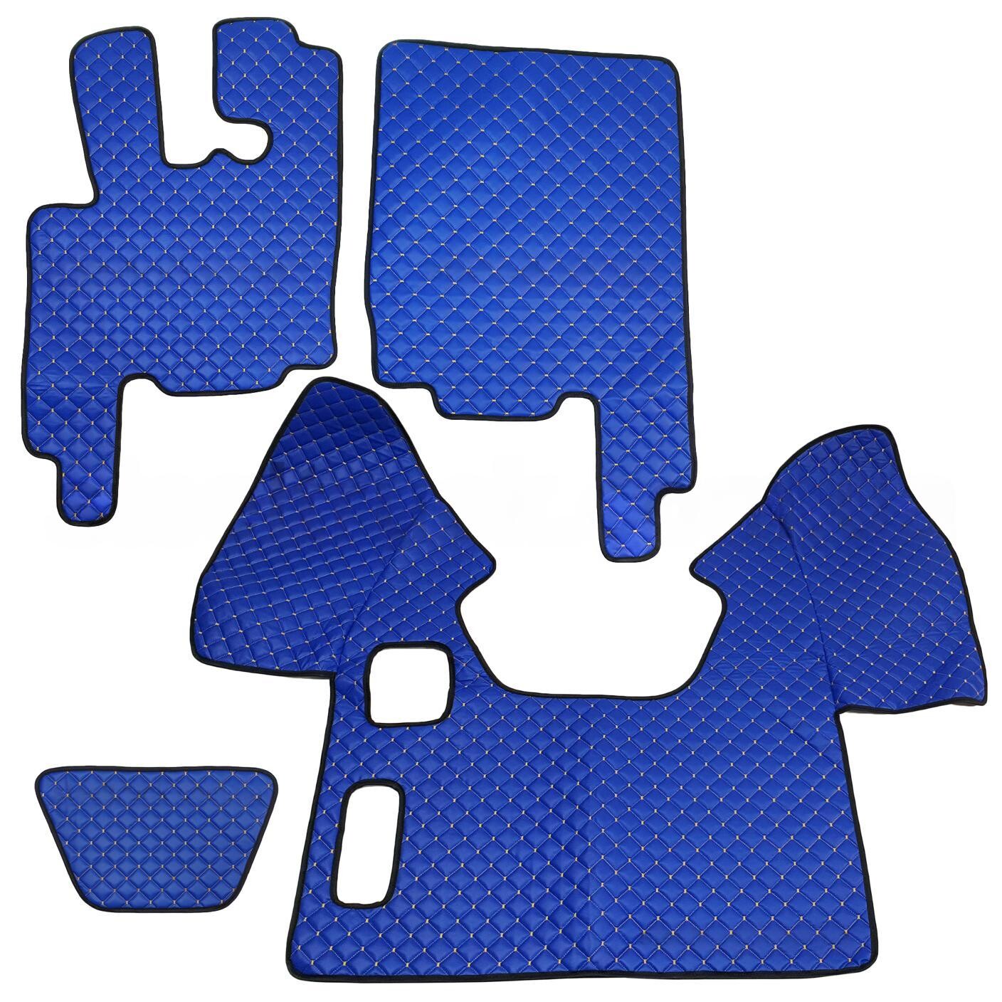 Коврик Экокожа DAF XF95 1997-2005; МКПП, синий, Коврик Экокожа DAF XF95 1997-2005; МКПП, синий,