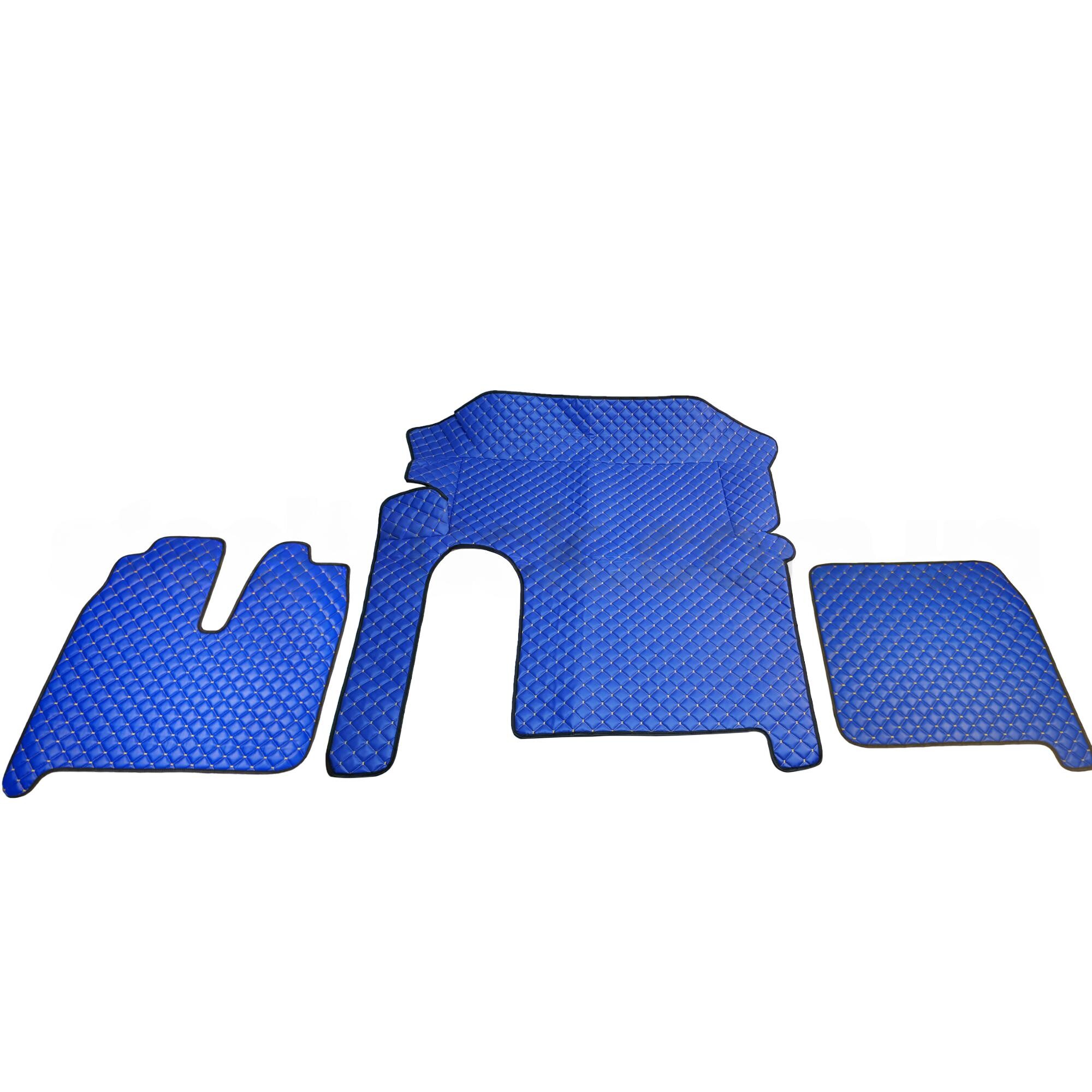 Килимок Екошкіра MAN TGA XXL 2000-2011; АКПП,МКПП, синій,