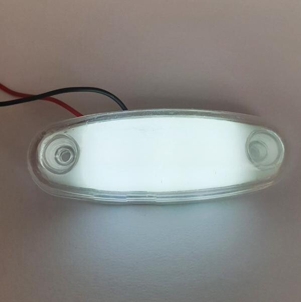 Фонарь габаритный NEON 8 см белый Фонарь габаритный NEON 8 см белый