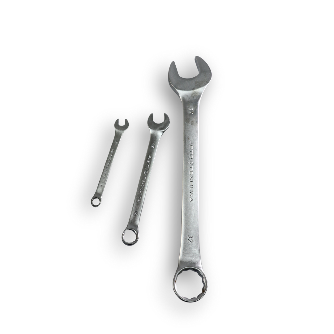 Набір ключів ріжок-накидок 6,8,10,12,1314,15,17,1922,24,27,30,32 (14шт.)