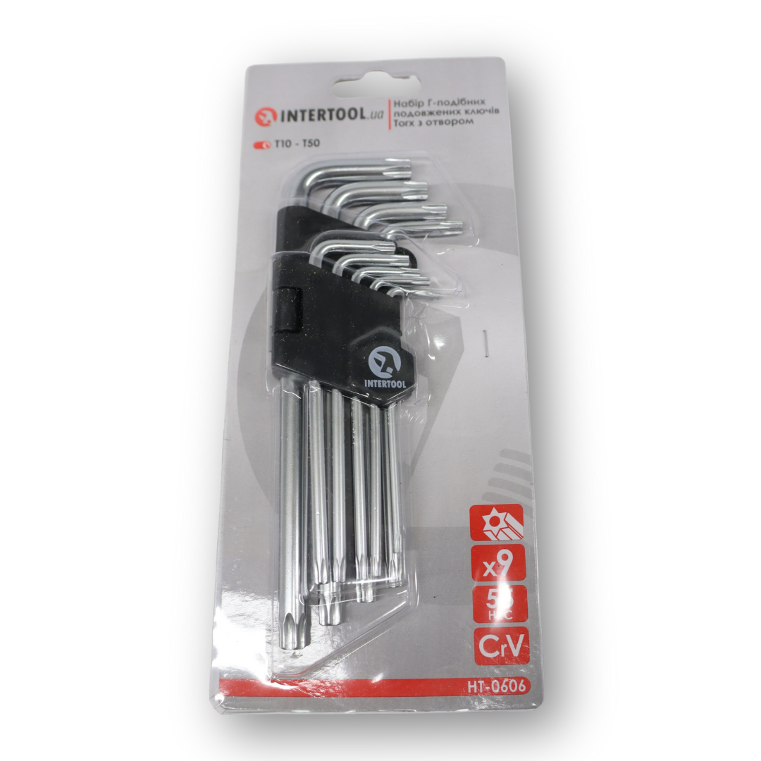 Набор Г-образных ключей звездочки удлиннёный (9шт.)