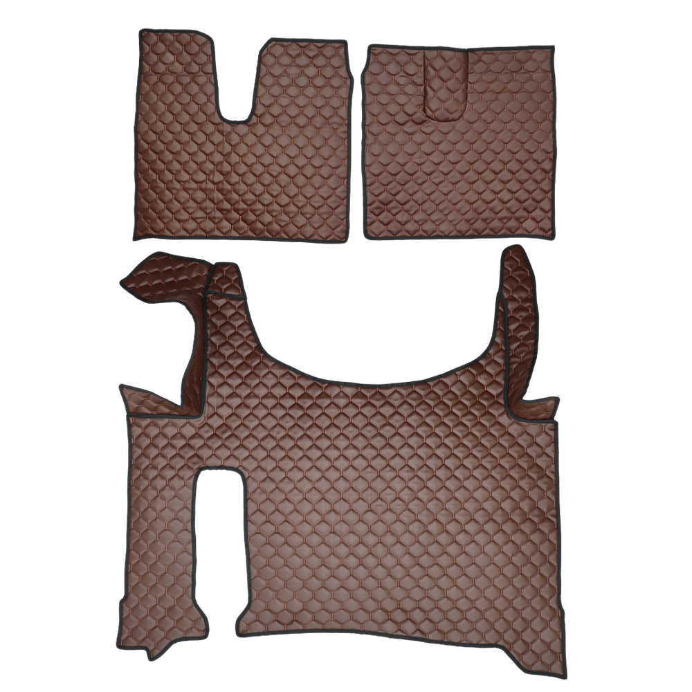 Коврик Экокожа MAN TGX с 2021; 2ящ.,АКПП, коричневый,