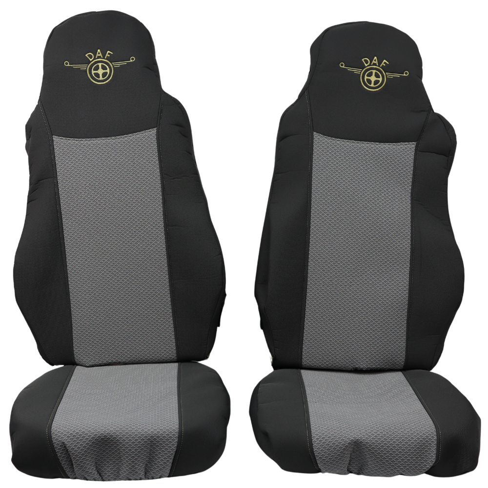 Чохол на сидіння DAF XF95 105 CF85 75 65 LF (2002-2012), сірий Чохол на сидіння DAF XF95 105 CF85 75 65 LF (2002-2012), сірий
