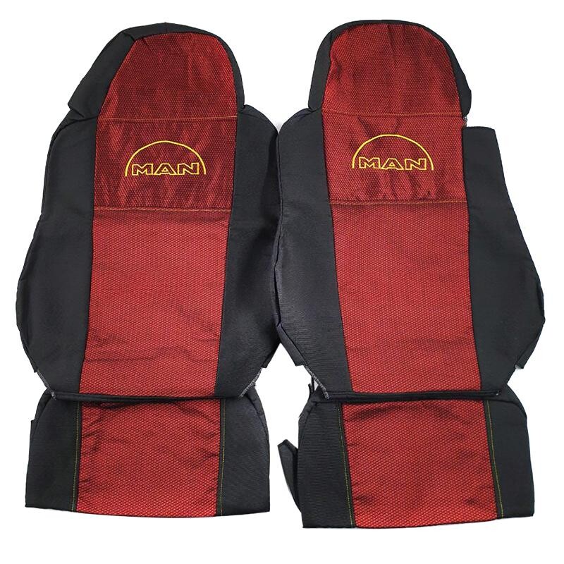 Чохол на сидіння MAN TGX,TGA,TGL,TGM,TGS; (2005-2020) 1 ремінь водій, червоний Чохол на сидіння MAN TGX,TGA,TGL,TGM,TGS; (2005-2020) 1 ремінь водій, червоний