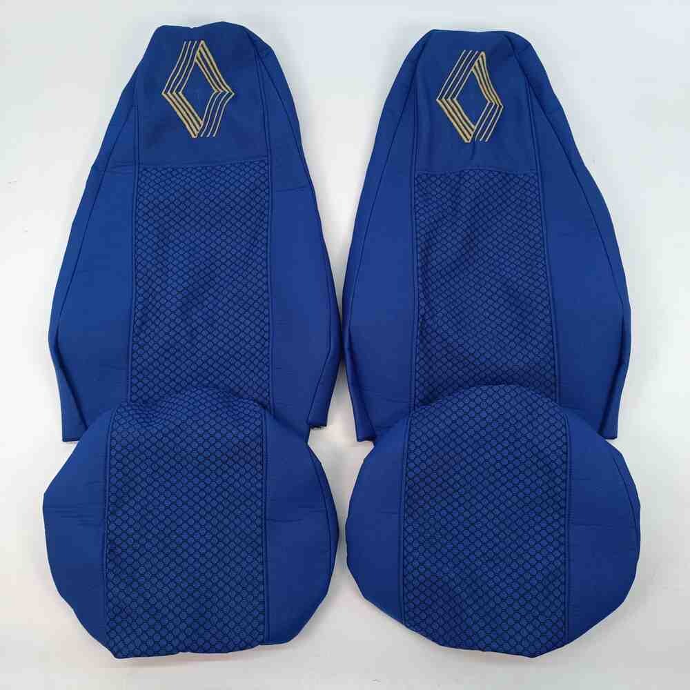 Чохол на сидіння Renault Magnum (2001-2013) водій, пасажир поворотне сидіння, синій Чохол на сидіння Renault Magnum (2001-2013) водій, пасажир поворотне сидіння, синій