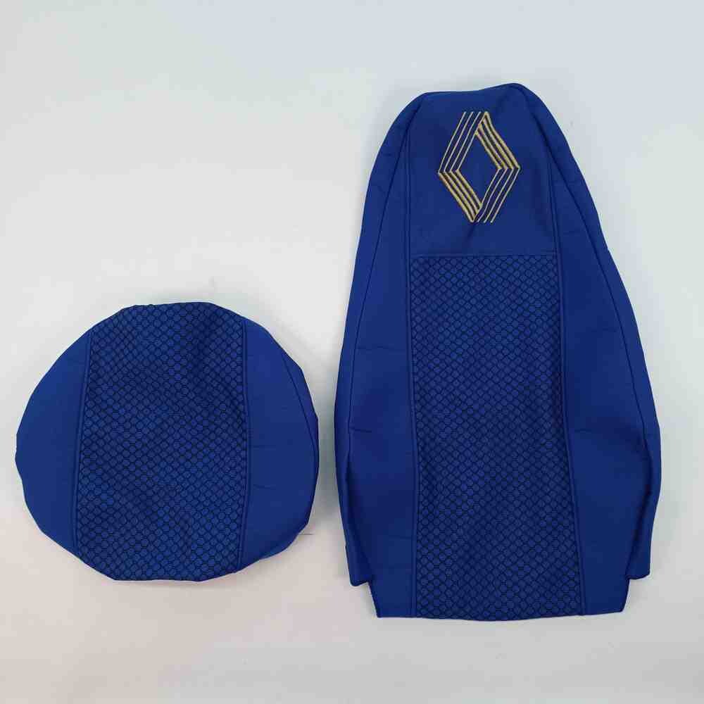 Чохол на сидіння Renault Magnum (2001-2013) водій, пасажир поворотне сидіння, синій Чохол на сидіння Renault Magnum (2001-2013) водій, пасажир поворотне сидіння, синій