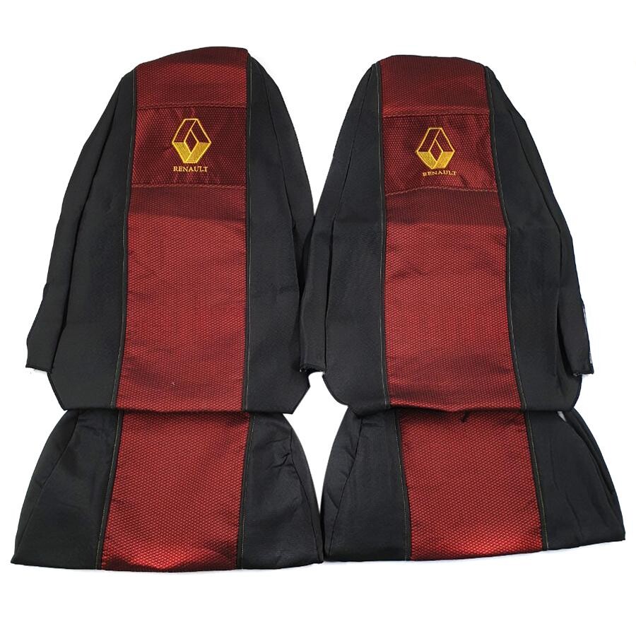 Чехол на сиденья Renault Premium (2005-2013) (пилот) красный