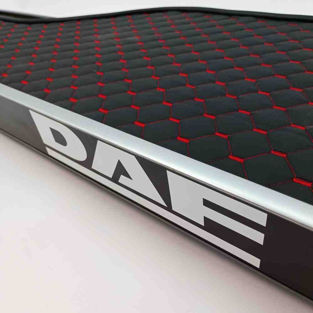 Полка кабины длинная DAF 95 черная\ST- Экокожа стёжка\