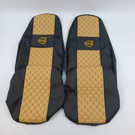 Чехол на сиденья Экокожа VOLVO FH FM (2002-2013) (пилот) беж.