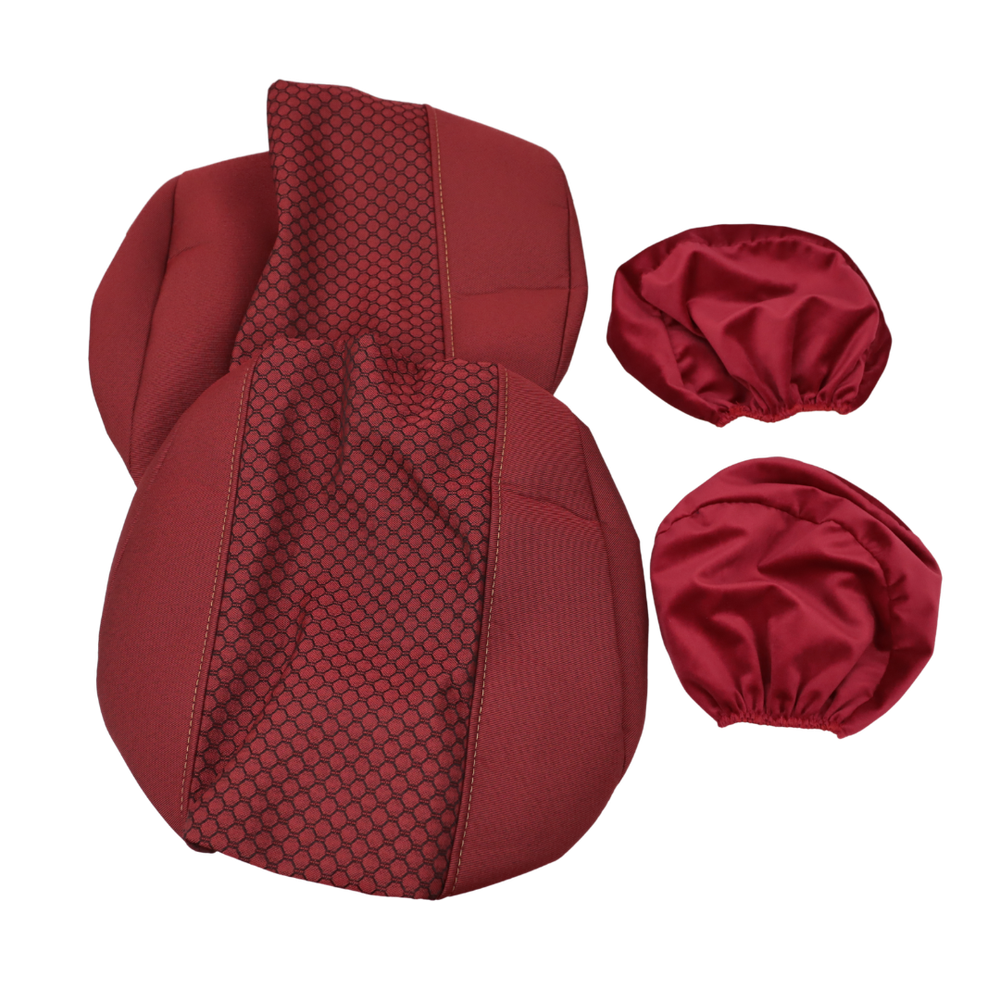 Чехол на сиденья VOLVO FH FM (2002-2013) (с подголовником) красный