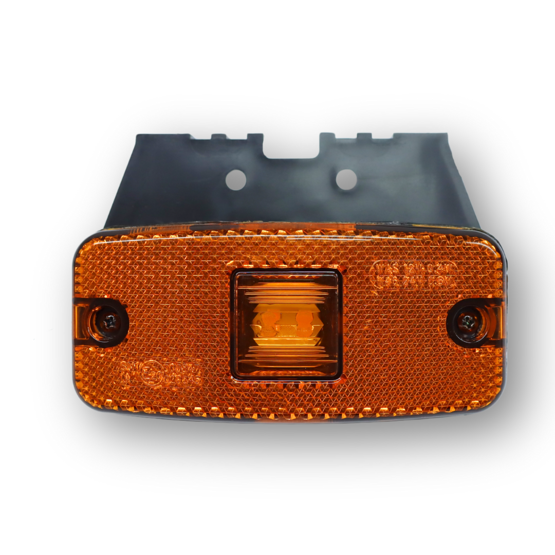 Фонарь габаритный диодный желтый 12-24 V \с креплением 2диод.\ WAS Фонарь габаритный диодный желтый 12-24 V \с креплением 2диод.\ WAS