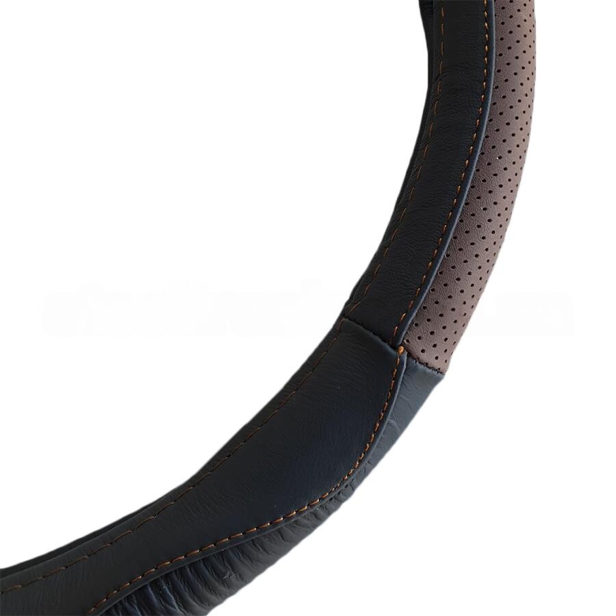 Обплетення керма XXL 45 (шкіра) коричнева вставка