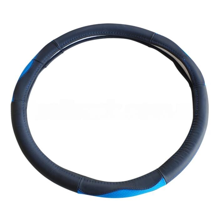 Обплетення керма XXL 45 (шкіра) синя вставка Обплетення керма XXL 45 (шкіра) синя вставка