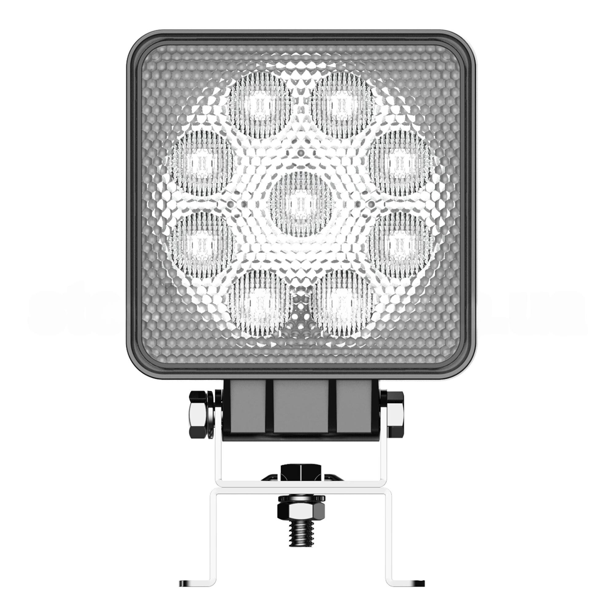 Фара дополнительная LED  (13,5W \ 9-36 В 9 диод) \квадрат\