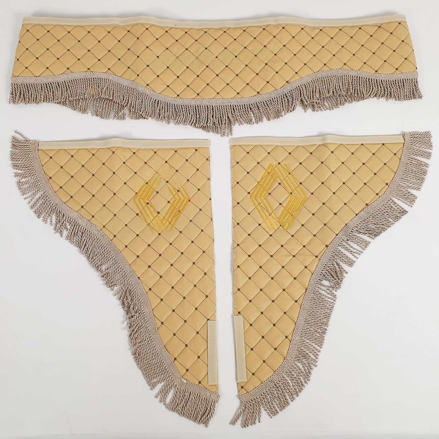 Шторка Екошкіра "Wave" RENAULT лоб + косинки бежевий Шторка Екошкіра "Wave" RENAULT лоб + косинки бежевий