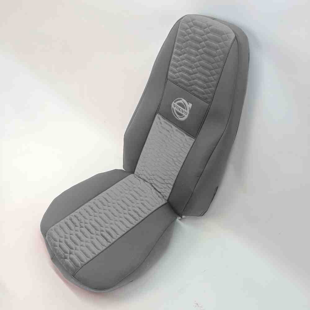 Чехол на сиденья KADIFE Велюр+Ткань VOLVO FH FM (2002-2013) (пилот) серый Чехол на сиденья KADIFE Велюр+Ткань VOLVO FH FM (2002-2013) (пилот) серый