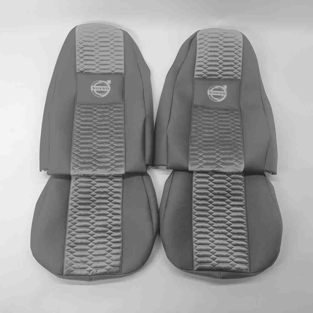 Чехол на сиденья KADIFE Велюр+Ткань VOLVO FH FM (2002-2013) (пилот) серый Чехол на сиденья KADIFE Велюр+Ткань VOLVO FH FM (2002-2013) (пилот) серый