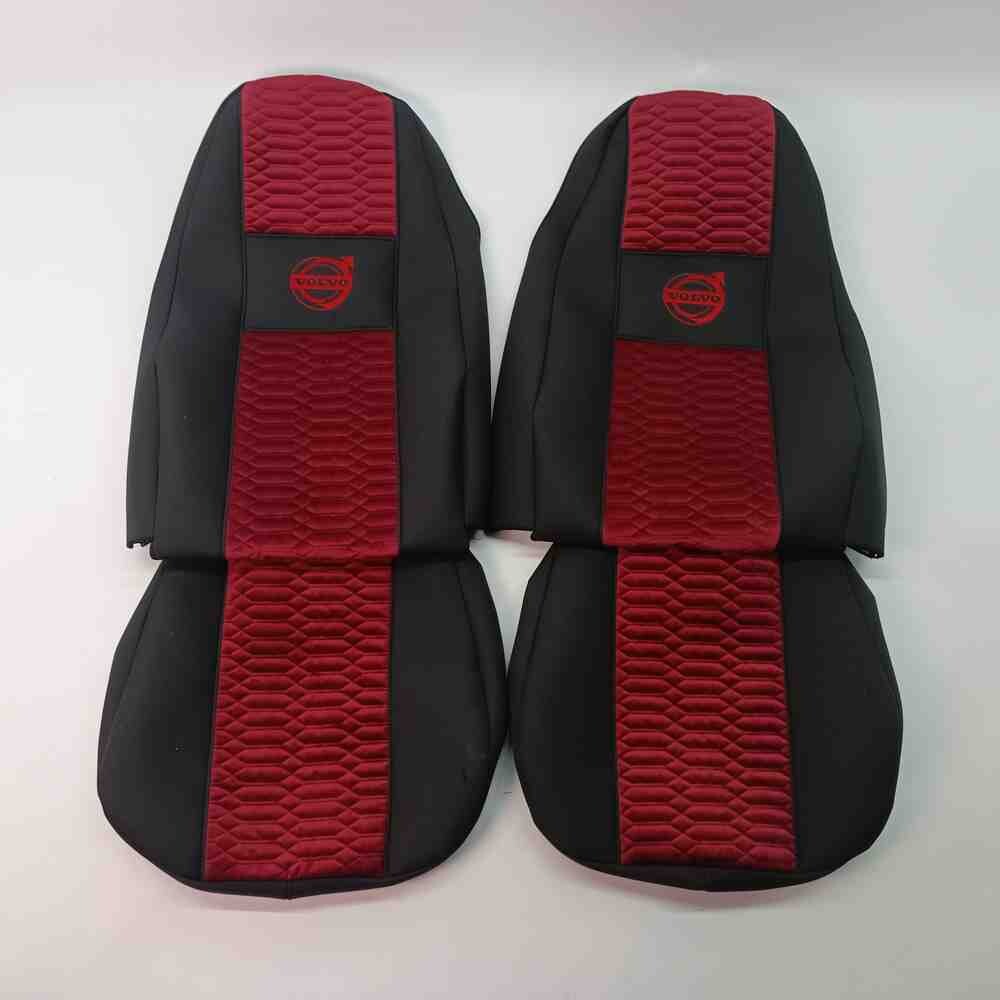 Чохол на сидіння KADIFE Велюр+Ткань VOLVO FH FM (2002-2013) (пілот) червоний Чохол на сидіння KADIFE Велюр+Ткань VOLVO FH FM (2002-2013) (пілот) червоний