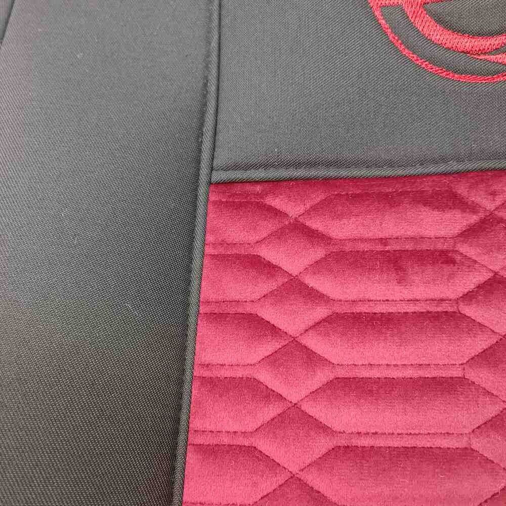 Чохол на сидіння KADIFE Велюр+Ткань VOLVO FH FM (2002-2013) (пілот) червоний Чохол на сидіння KADIFE Велюр+Ткань VOLVO FH FM (2002-2013) (пілот) червоний