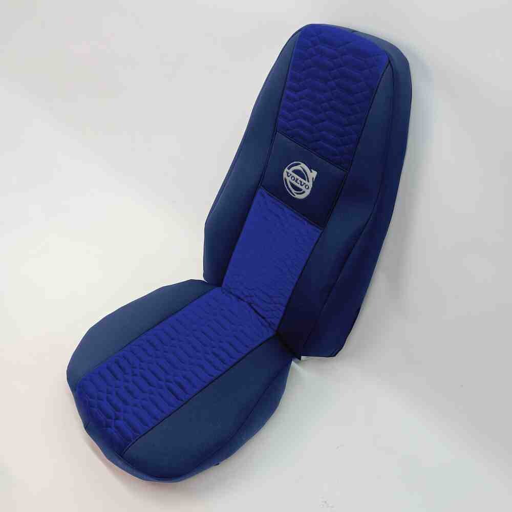 Чохол на сидіння KADIFE Велюр+Ткань VOLVO FH FM (2002-2013) (пілот) синій Чохол на сидіння KADIFE Велюр+Ткань VOLVO FH FM (2002-2013) (пілот) синій